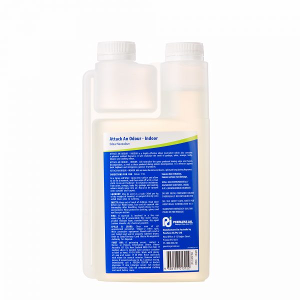 Attack An Odour Indoor Odour Neutralizer 1L - Back