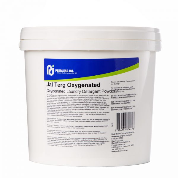 Jal Terg Oxygenated Antibacterial Laundry Powder 5KG - Back