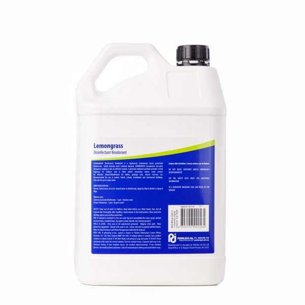 Lemongrass Disinfectant Reodorant 5L - Back