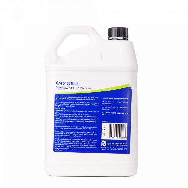 One Shot Thick Toilet Bowl Cleaner 5L - Back