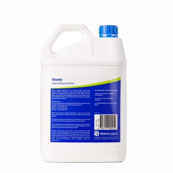 Steamy Carpet Extraction Shampoo 5L - Back