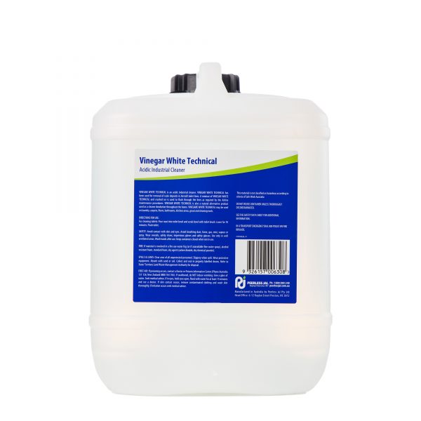 Vinegar White Technical Acidic Industrial Cleaner 10L - Back