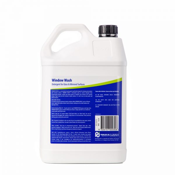 Window Wash Concentrated Glass Wash 5L - Back
